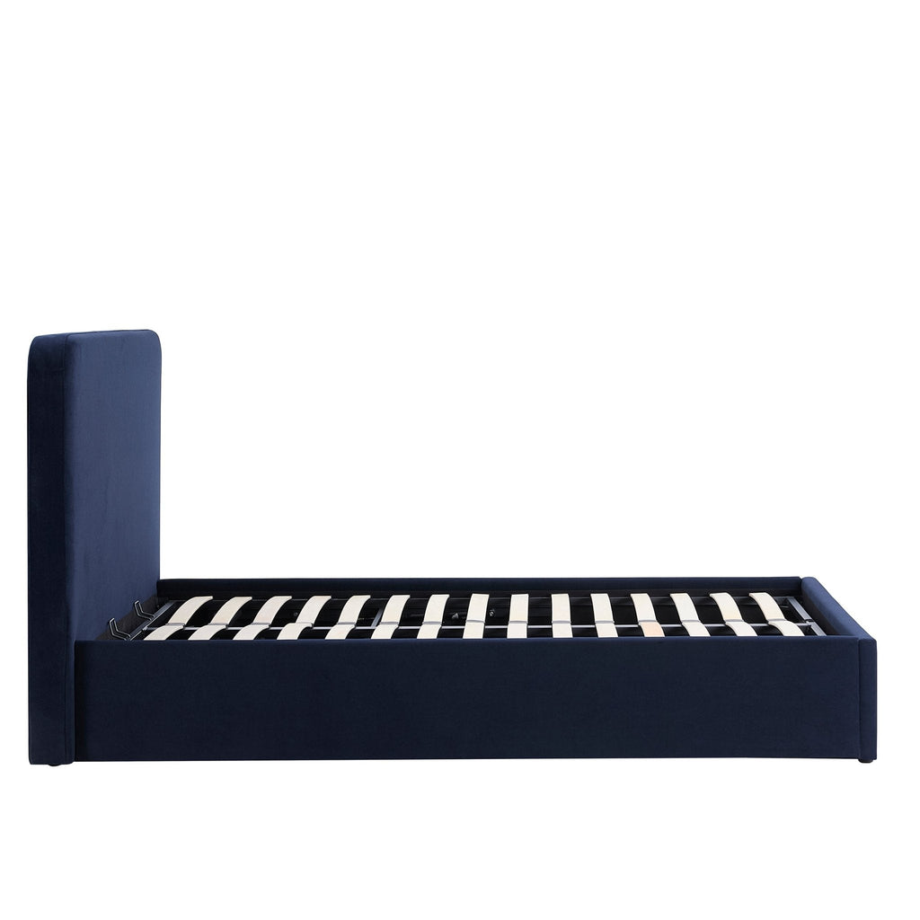 Ascot Ottoman Storage Bed - Navy