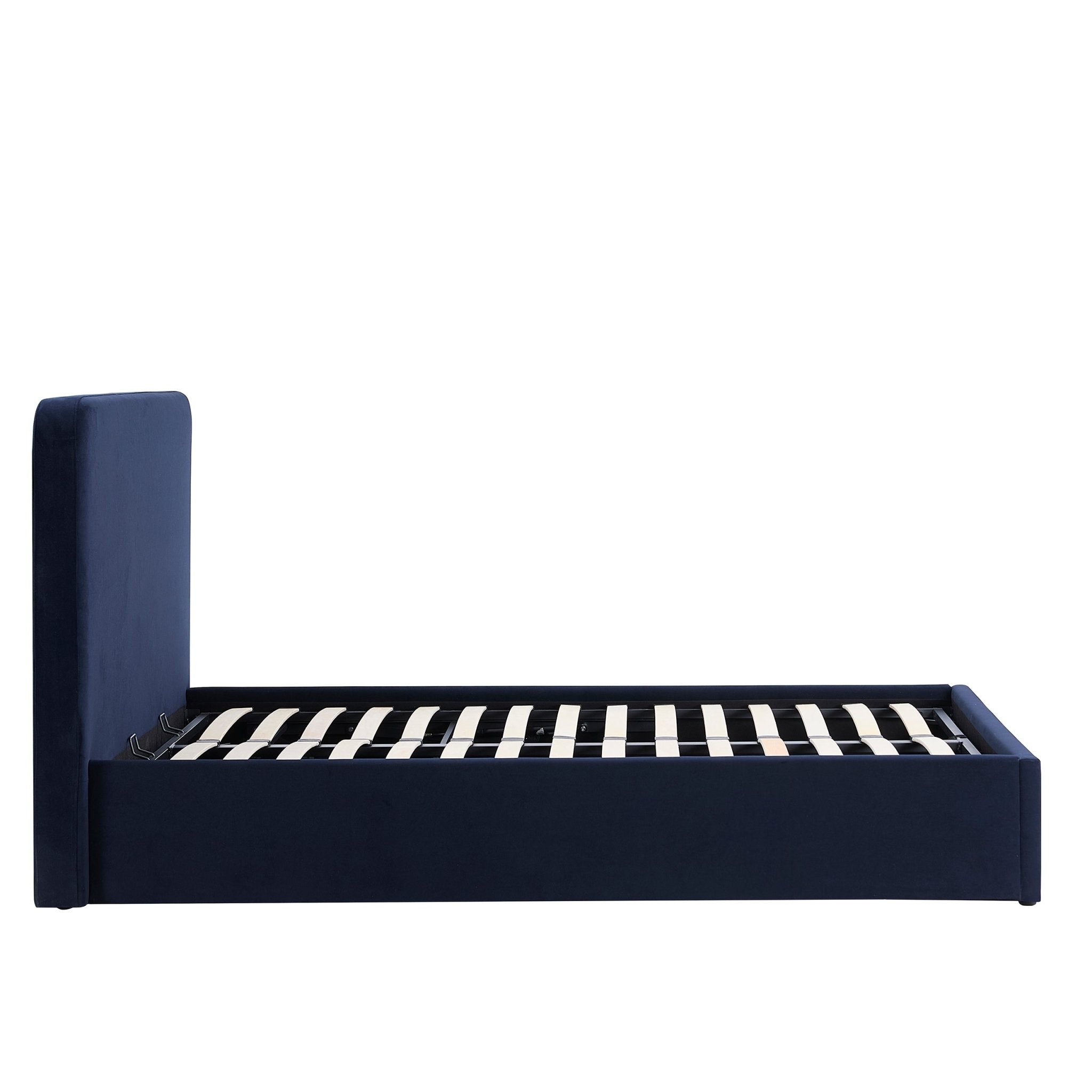 Ascot Ottoman Storage Bed - Navy
