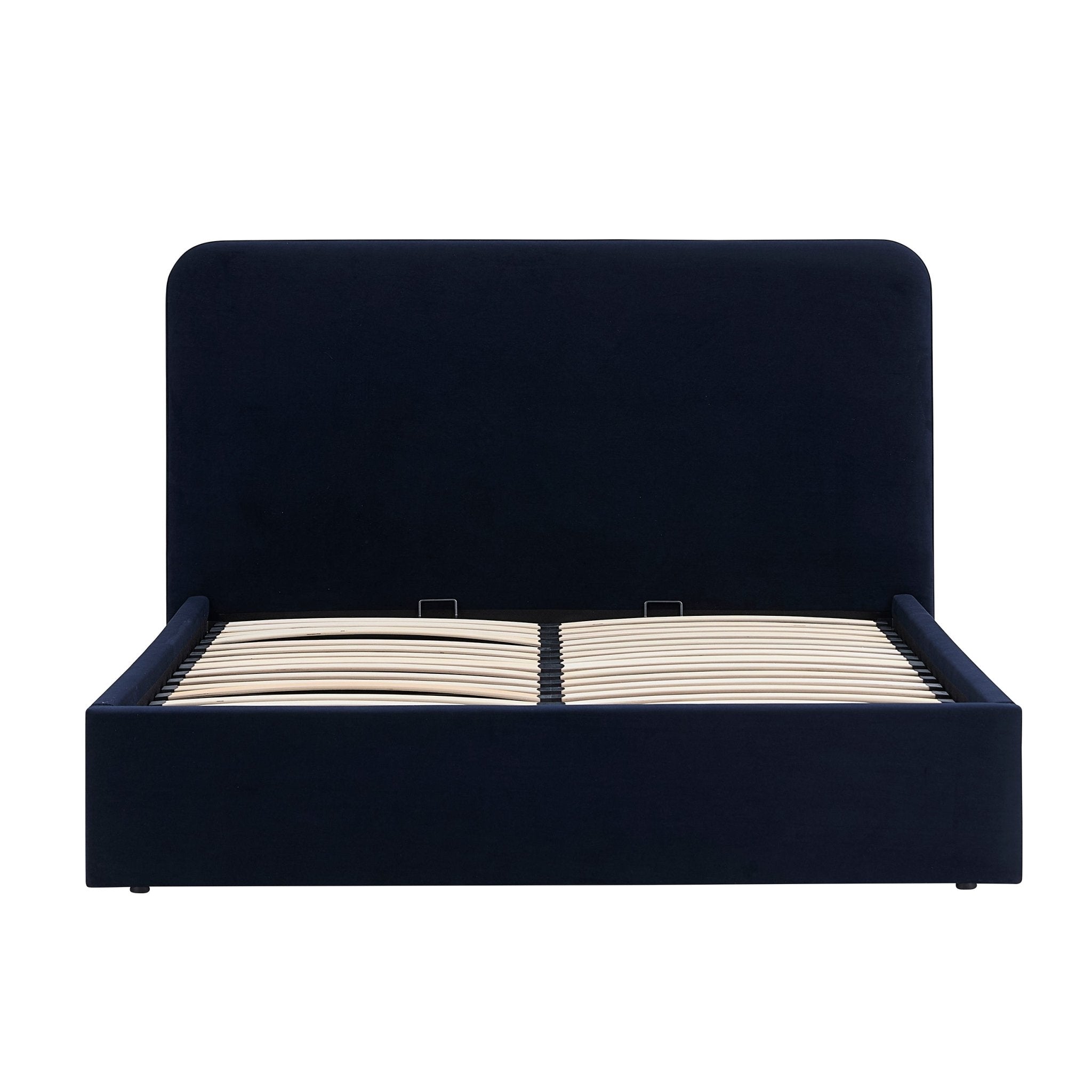 Ascot Ottoman Storage Bed - Navy