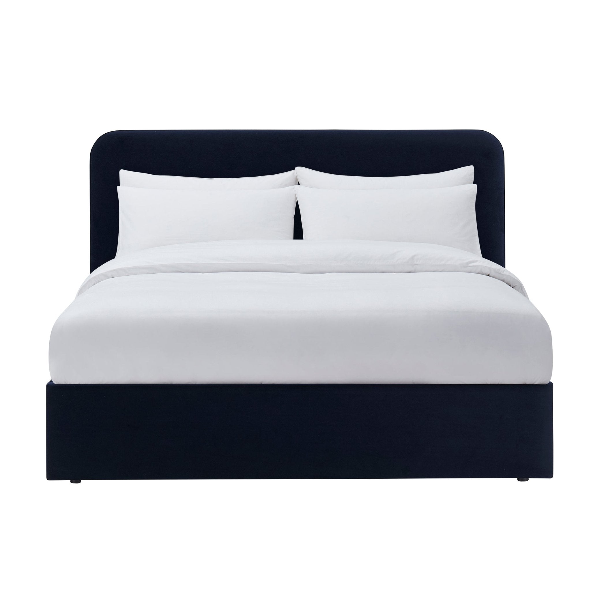 Ascot Ottoman Storage Bed - Navy