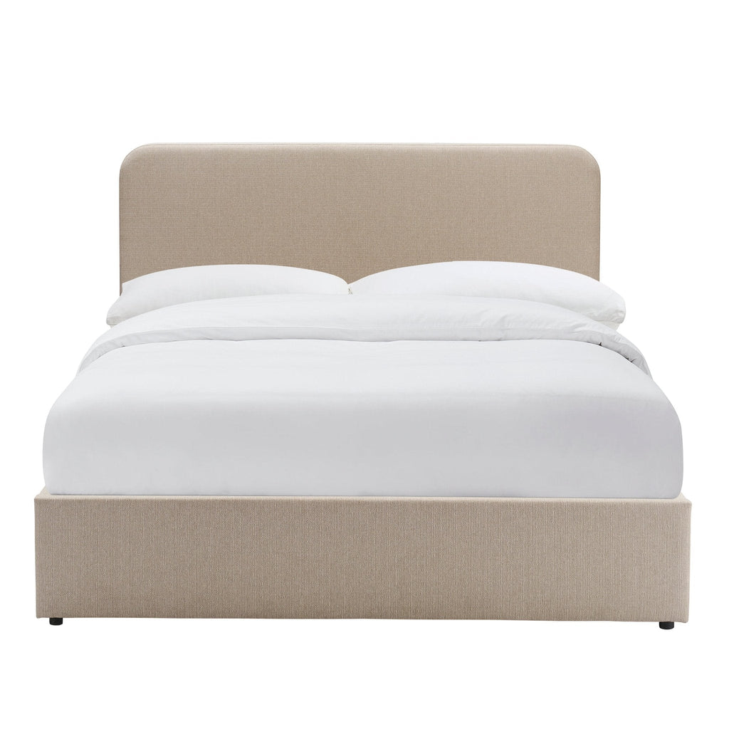 Ascot Ottoman Storage Bed - Stone Grey