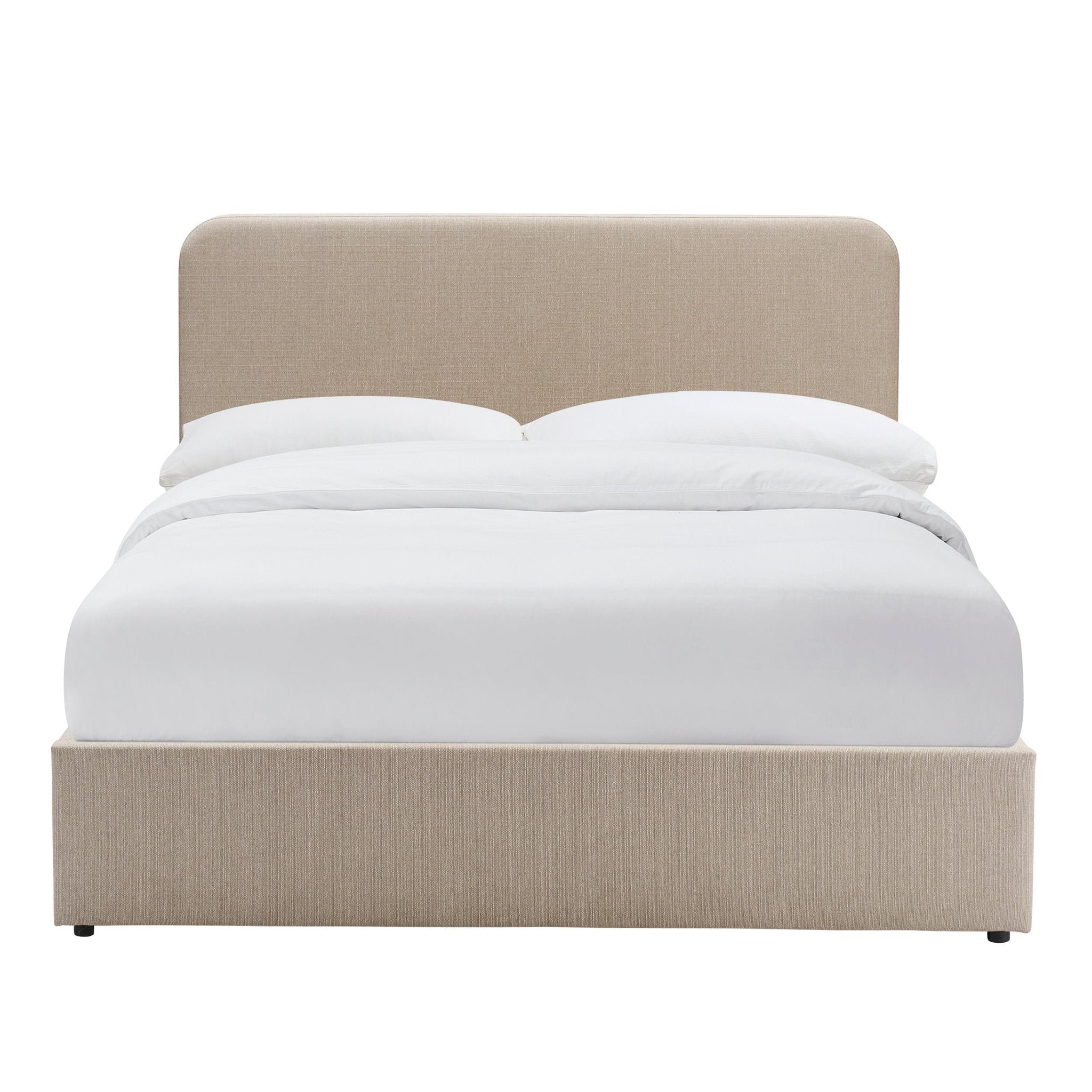 Ascot Ottoman Storage Bed - Stone Grey