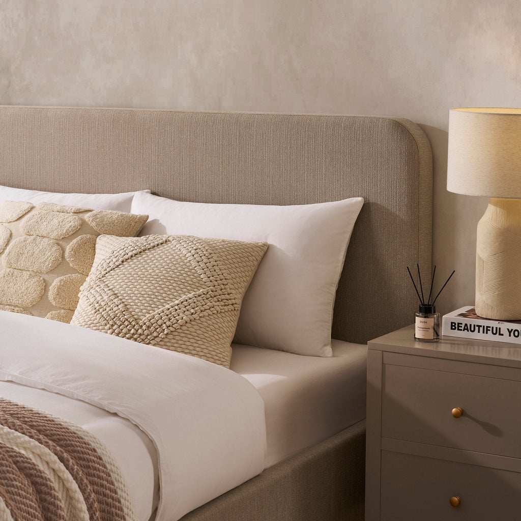 Ascot Ottoman Storage Bed - Stone Grey