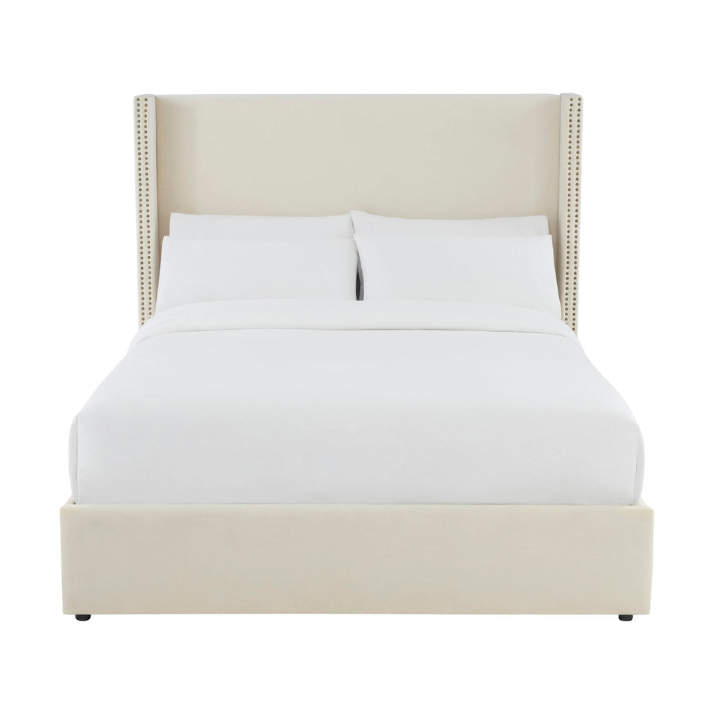 Austin Studded Ottoman Bed - Ecru