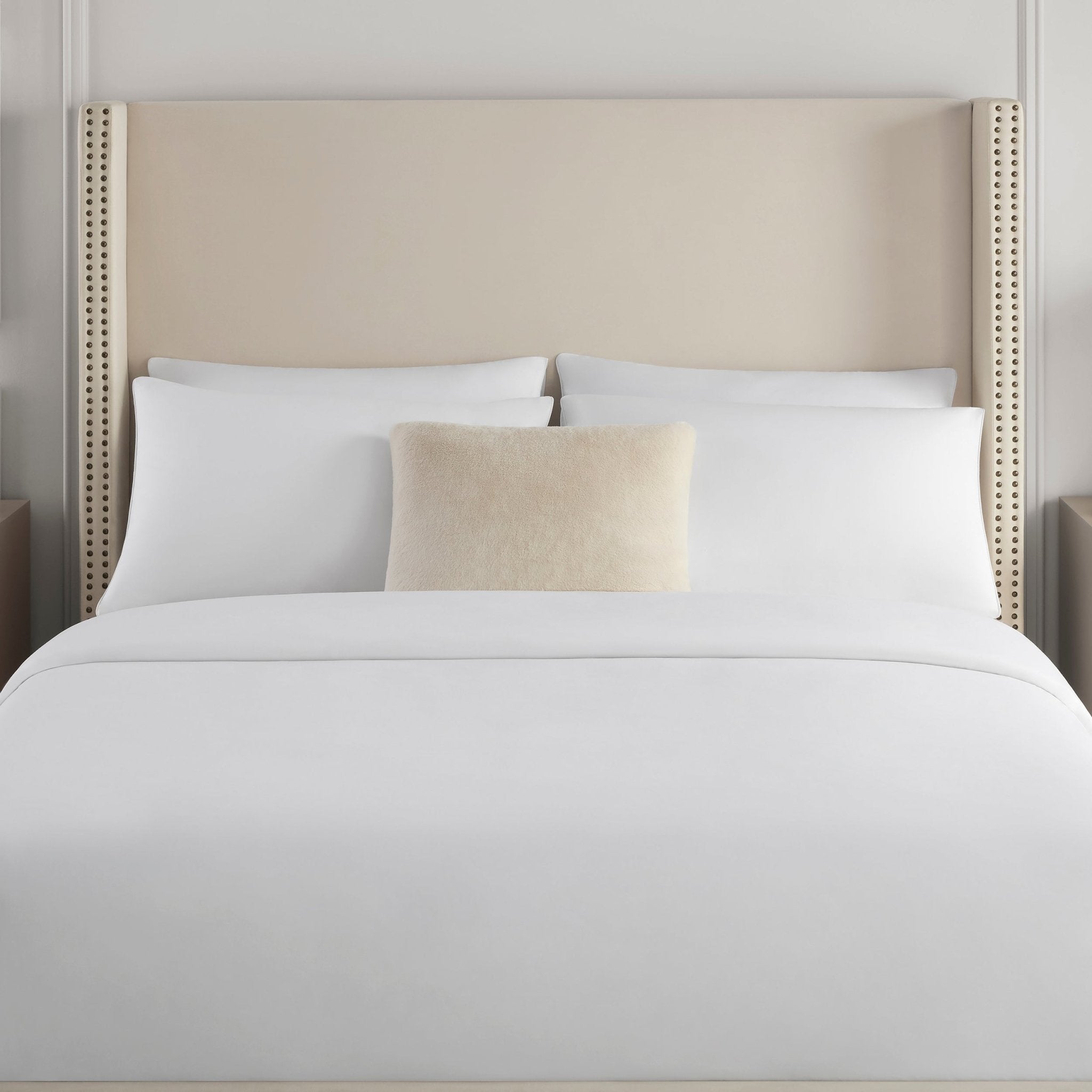 Austin Studded Ottoman Bed - Ecru