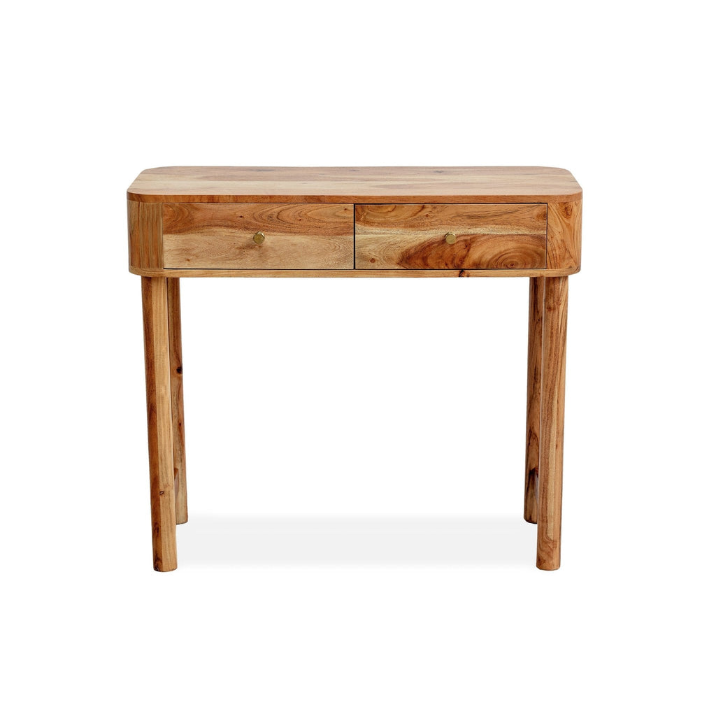 Avery Acacia Wood Dressing Table Console - Natural