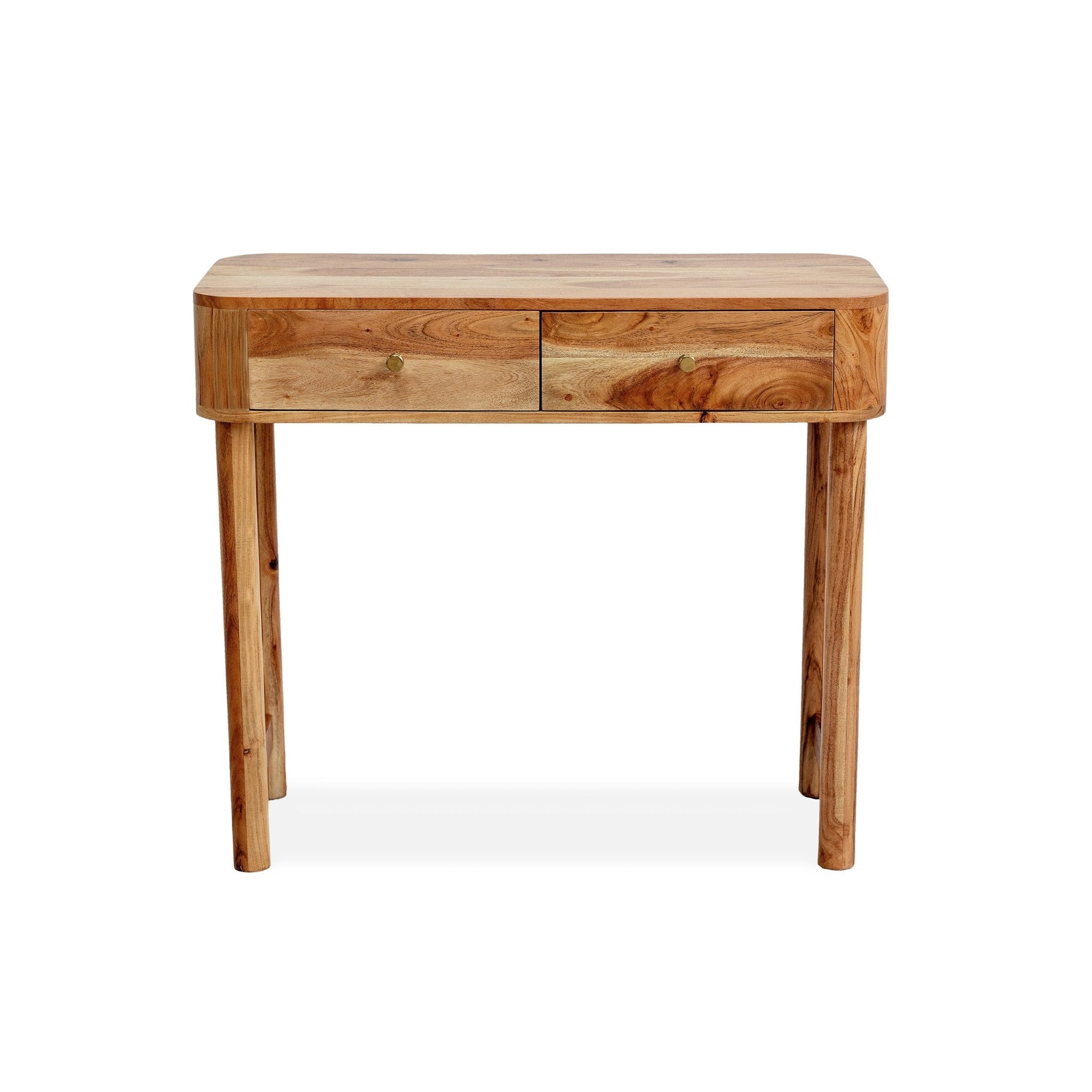 Avery Acacia Wood Dressing Table Console - Natural