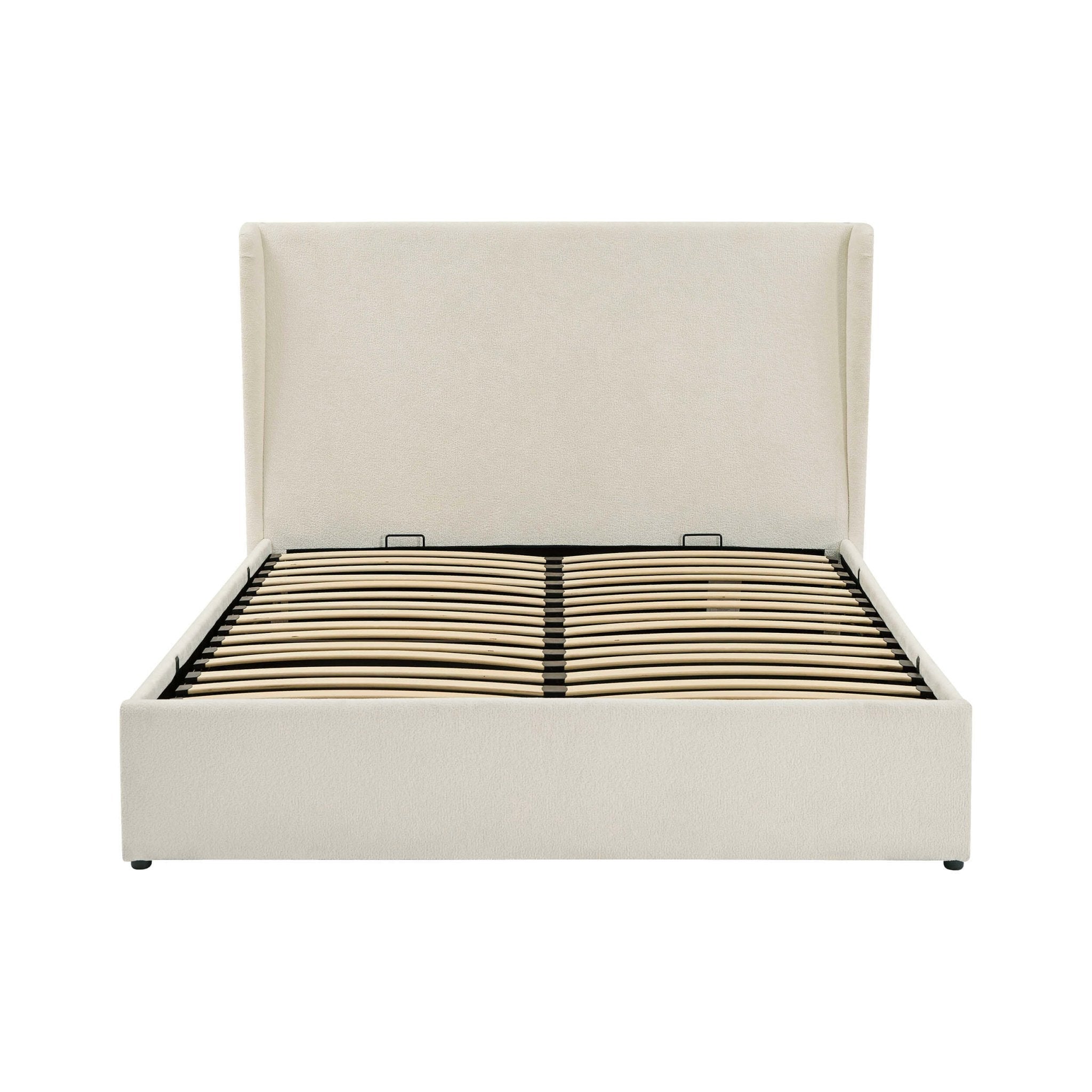 Berkeley Ottoman Storage Bed - Chenille Ecru