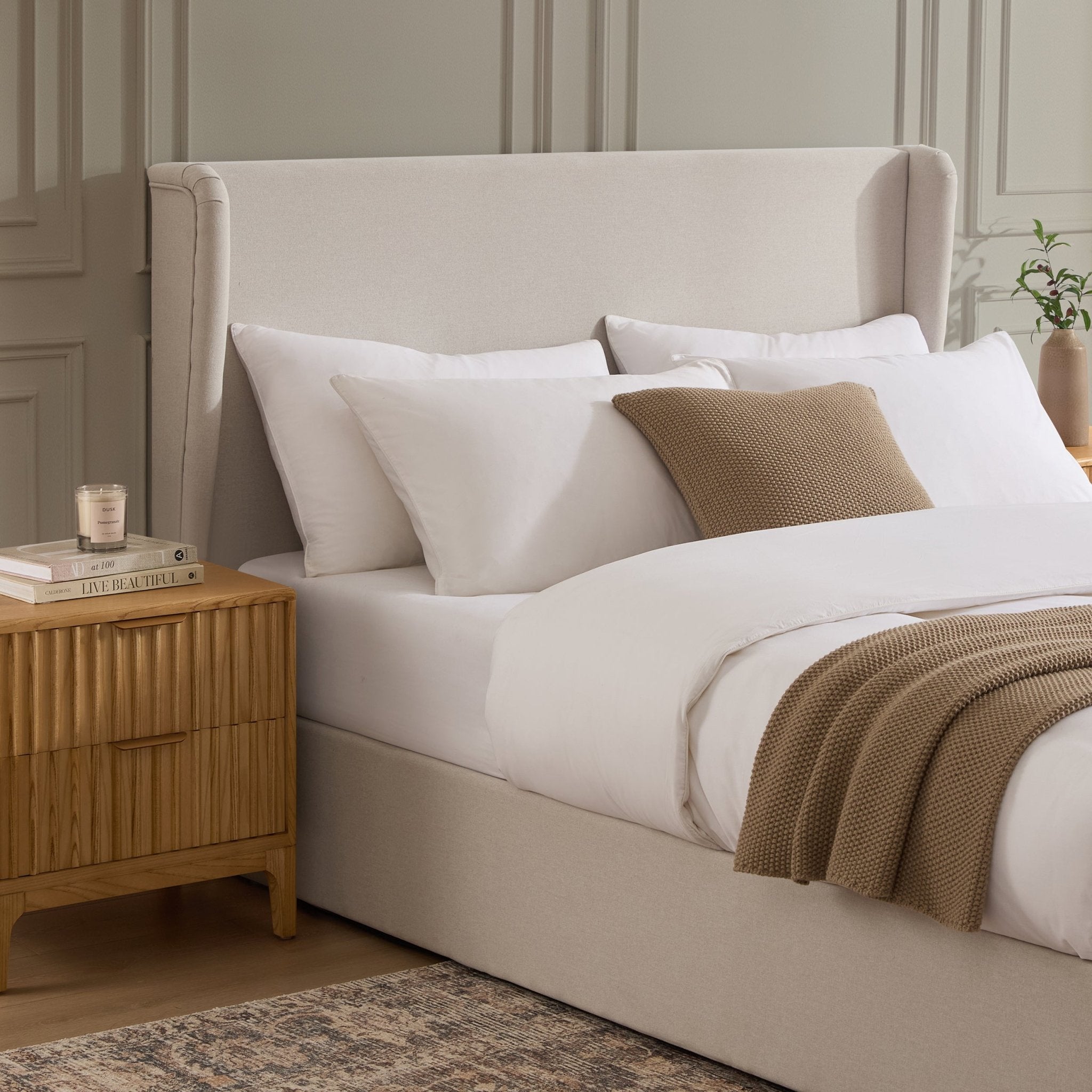 Berkeley Ottoman Storage Bed - Natural