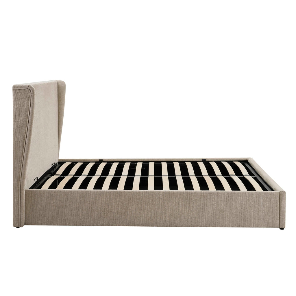 Berkeley Ottoman Storage Bed - Textured Oatmeal