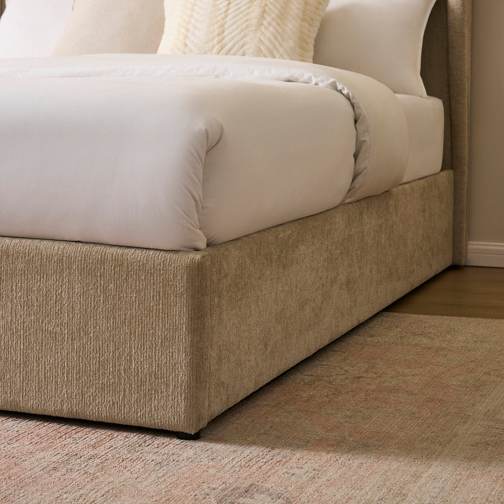 Berkeley Ottoman Storage Bed - Textured Oatmeal