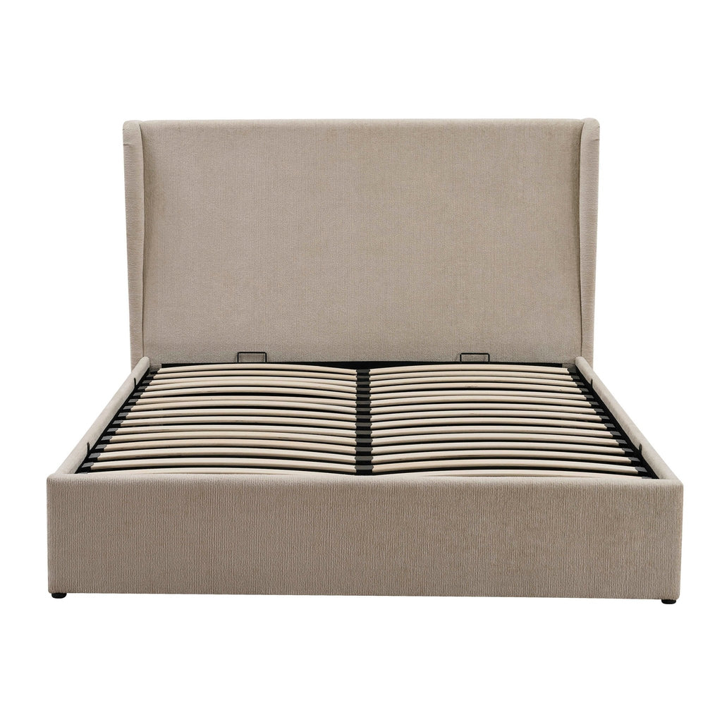 Berkeley Ottoman Storage Bed - Textured Oatmeal