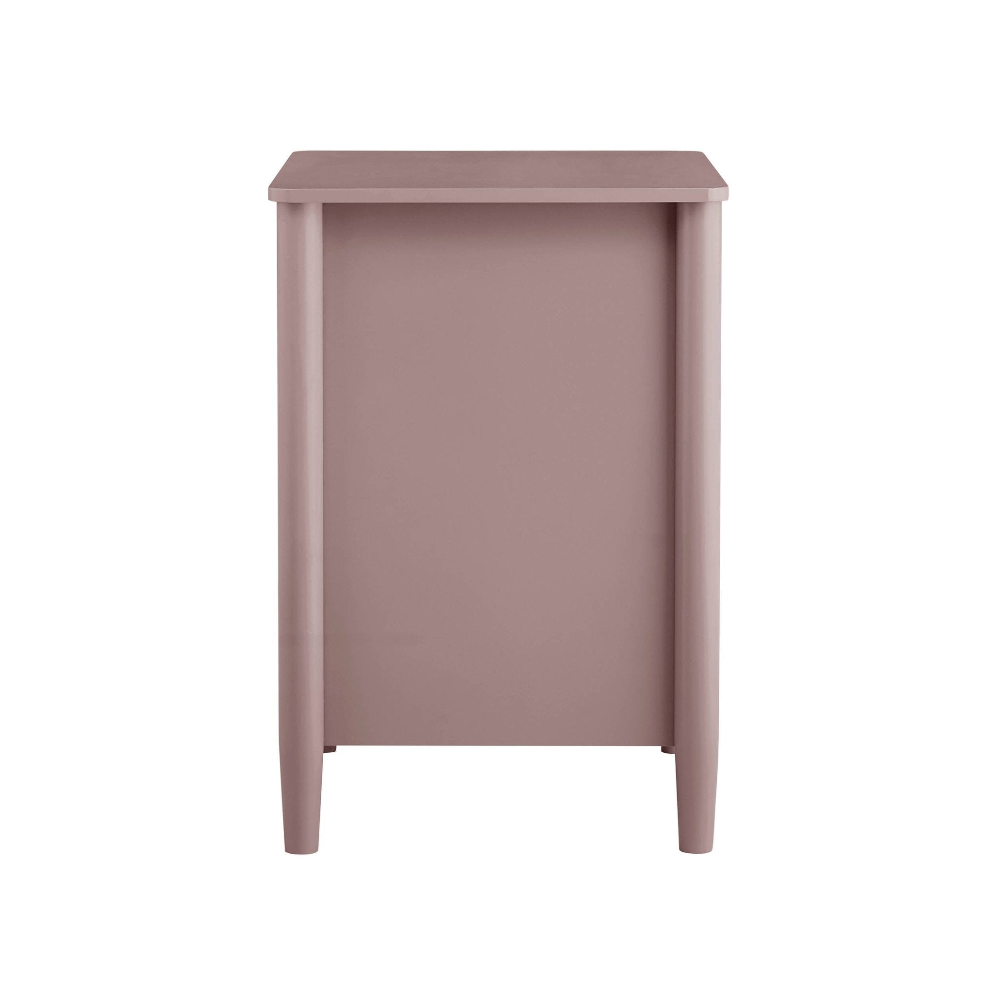 Betty 2 Drawer Bedside Table - Dusty Mauve
