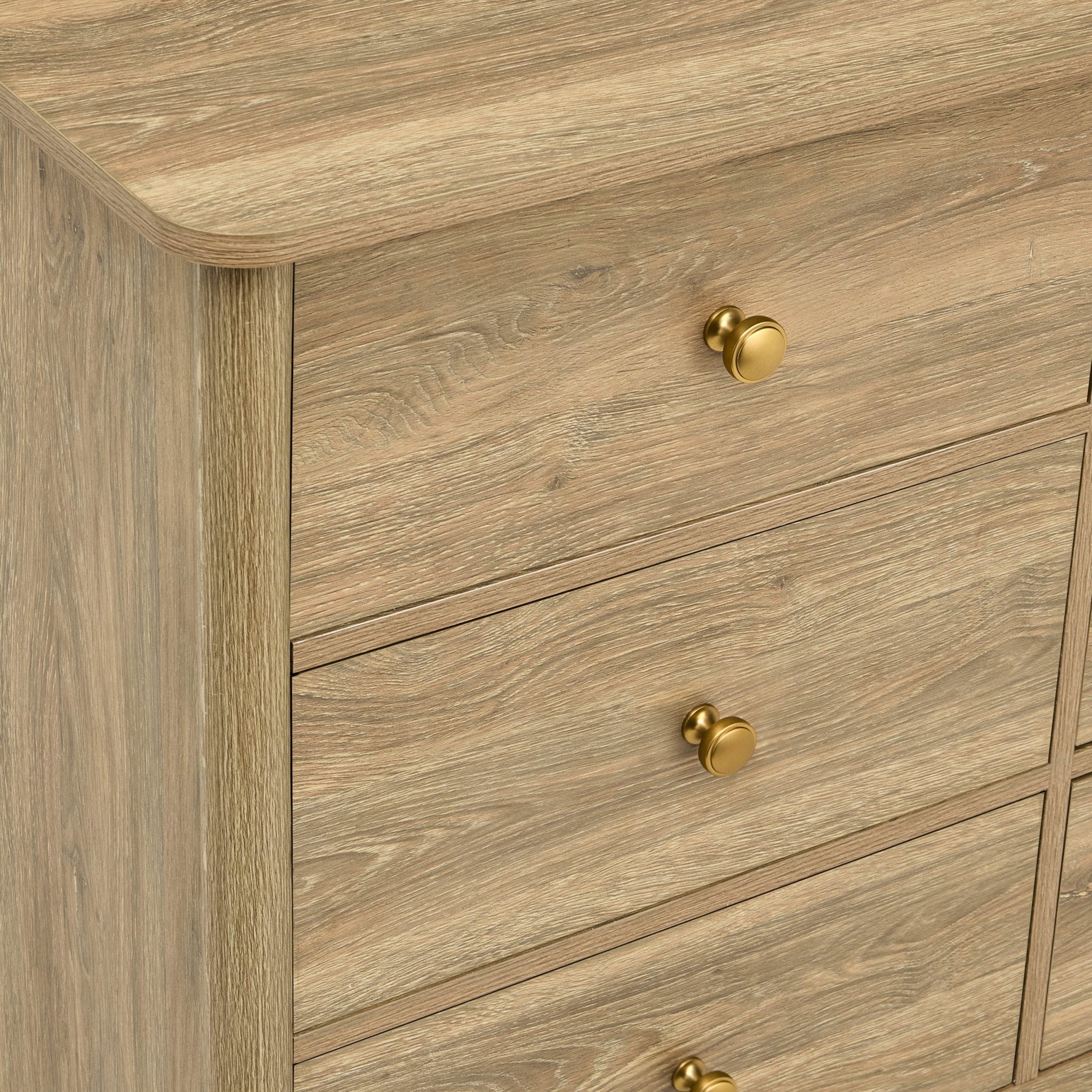 Betty 6 Drawer Chest - Light Wood