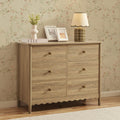 Betty 6 Drawer Chest - Light Wood