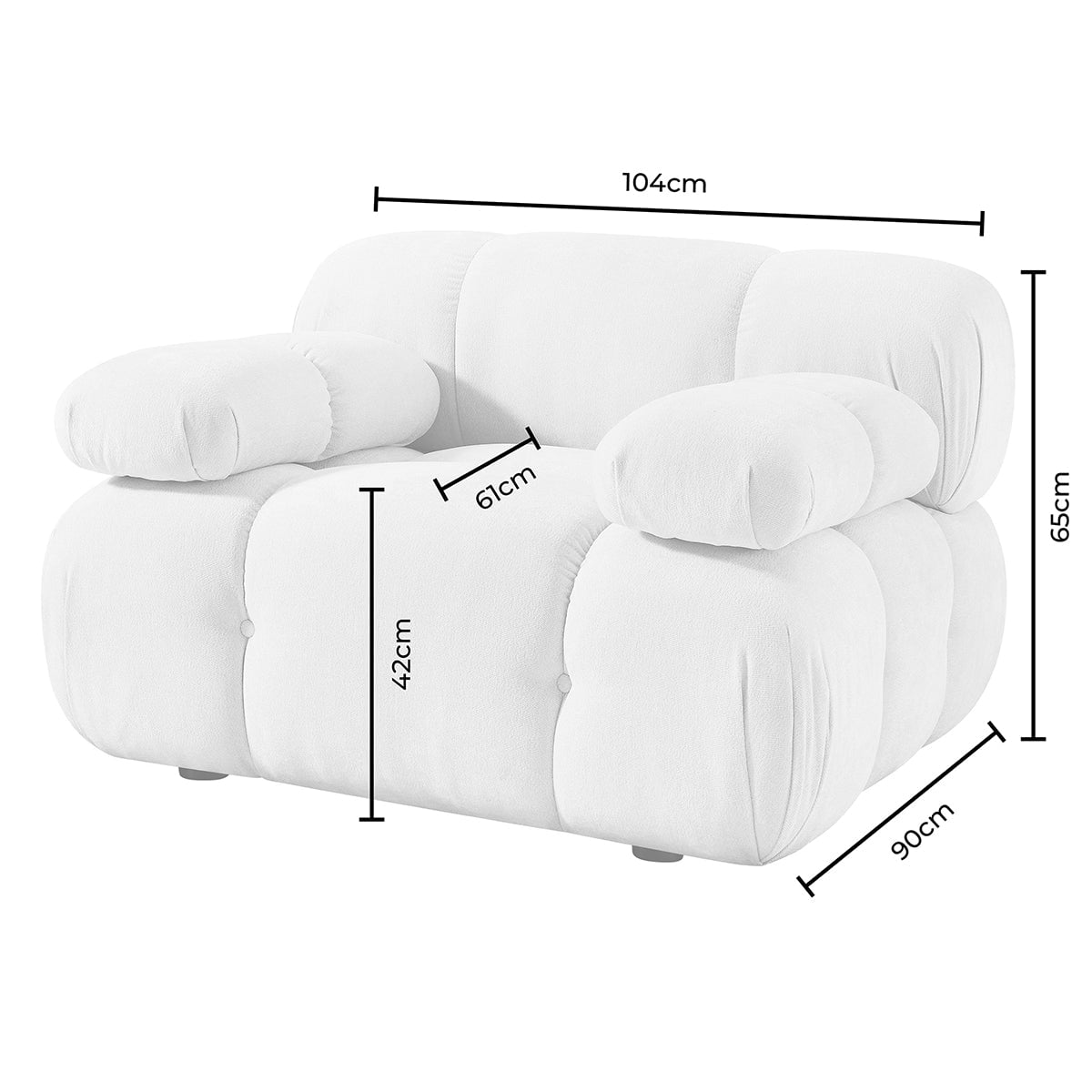 Bondi Armchair - Rich Green
