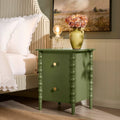 Bonnie Bobbin 2 Drawer Bedside Table - Olive