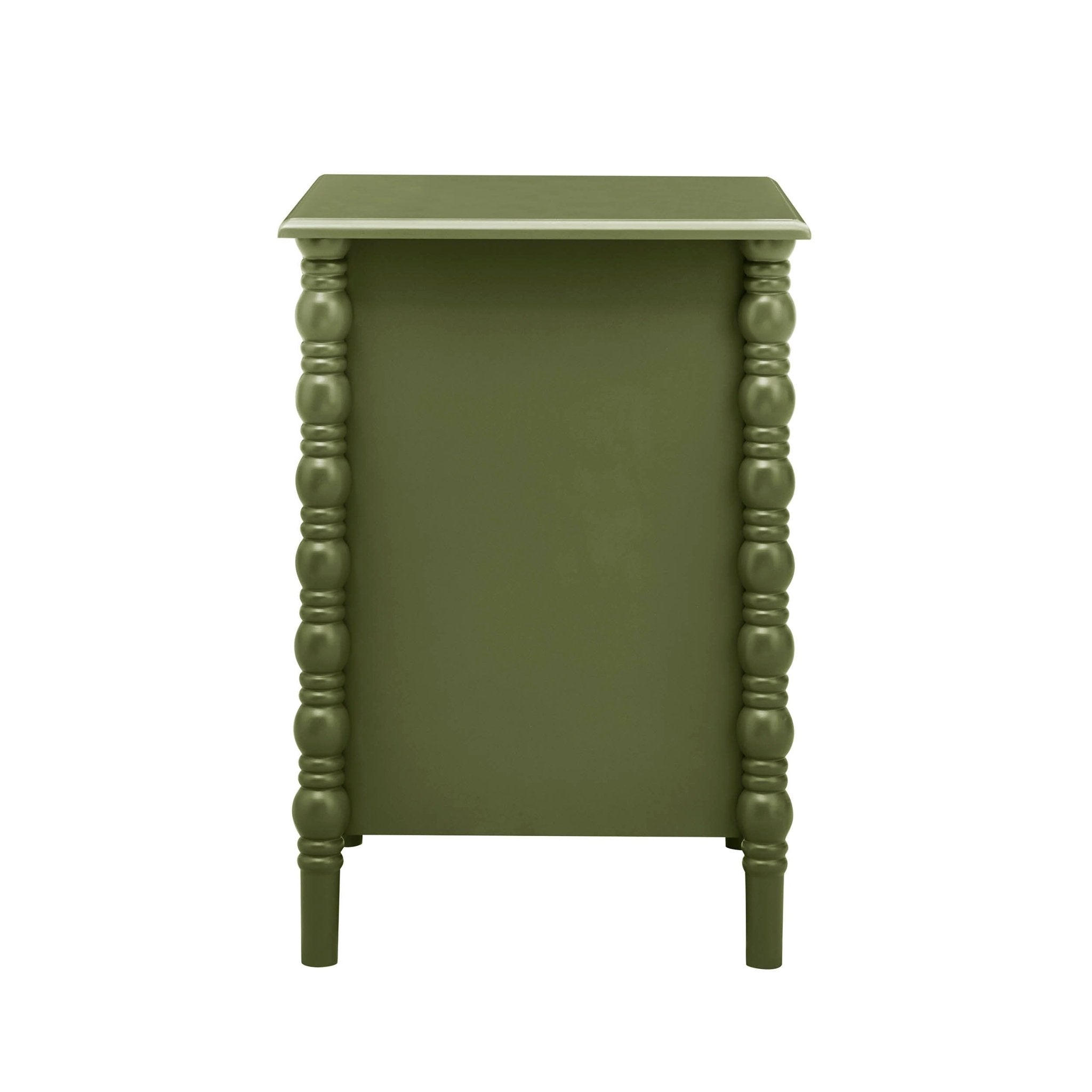Bonnie Bobbin 2 Drawer Bedside Table - Olive
