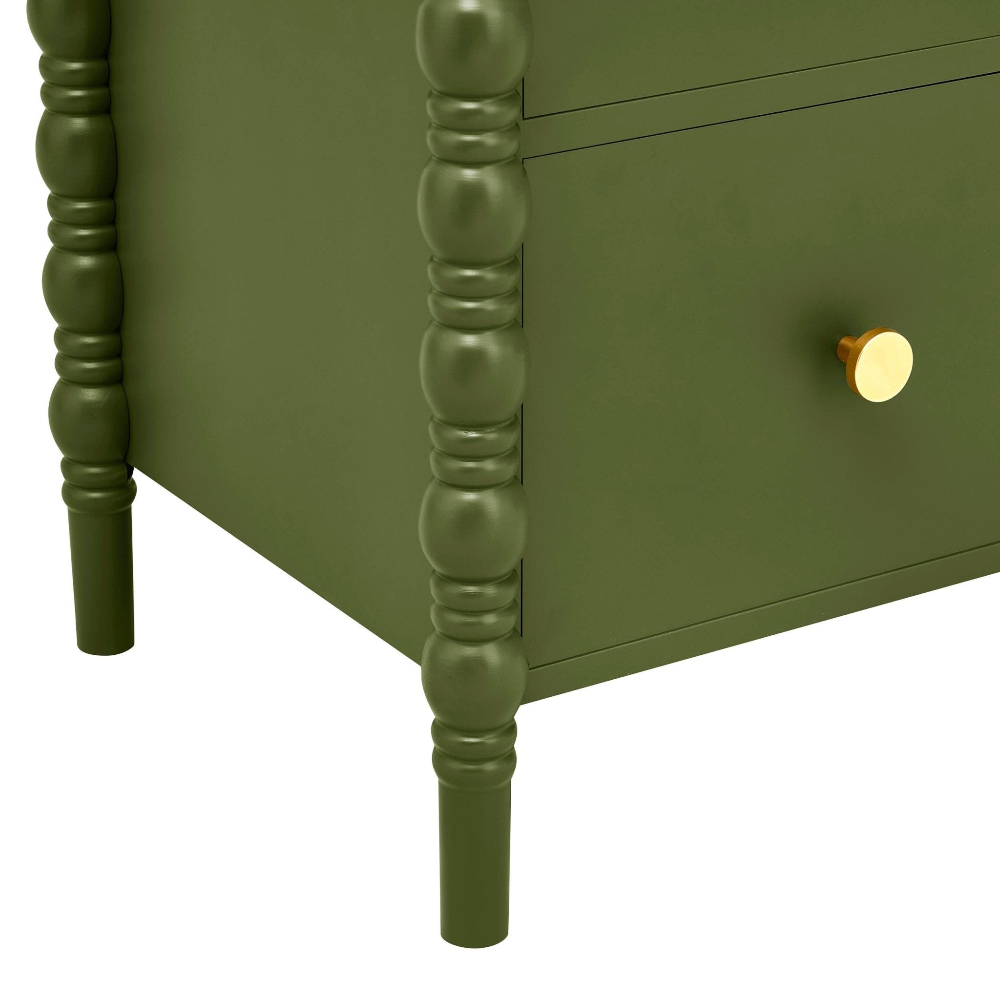 Bonnie Bobbin 2 Drawer Bedside Table - Olive