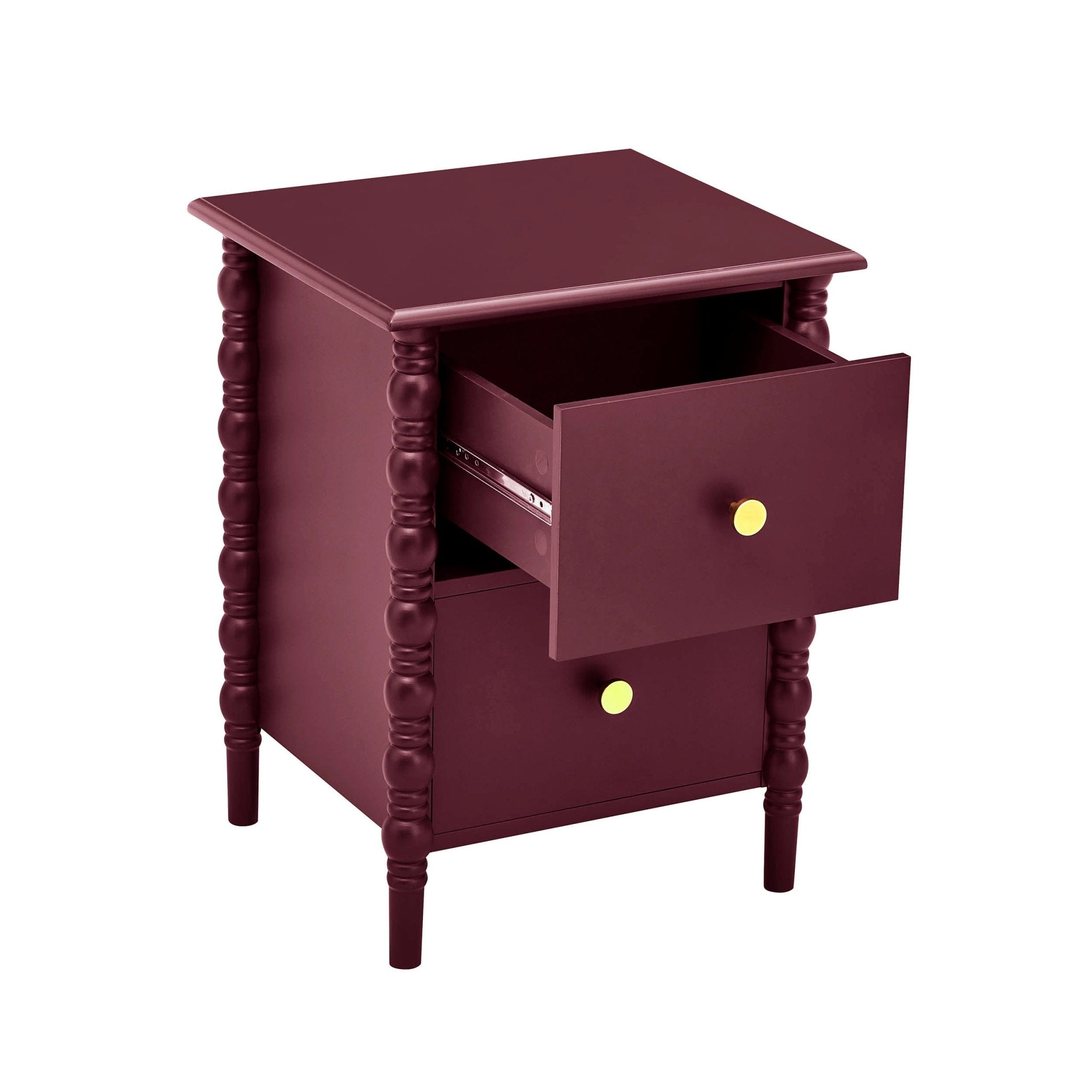 Bonnie Bobbin 2 Drawer Bedside Table - Tawny Port