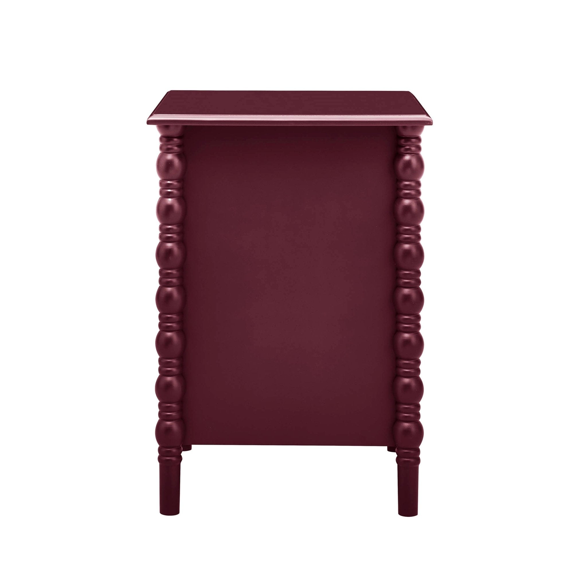 Bonnie Bobbin 2 Drawer Bedside Table - Tawny Port