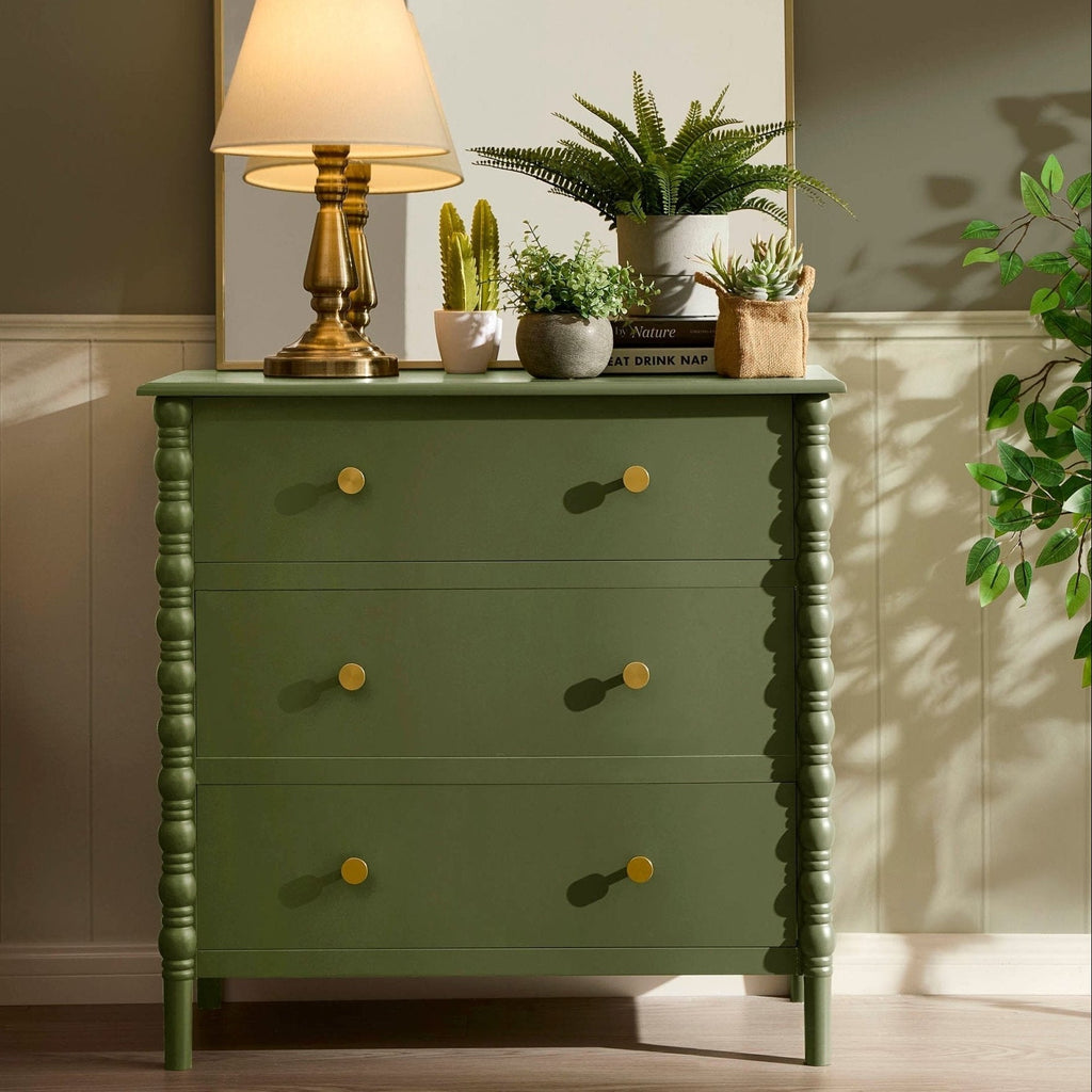 Bonnie Bobbin 3 Drawer Chest - Olive