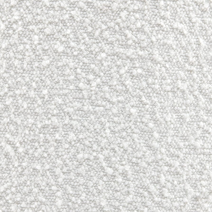 Stockton Boucle Round Storage Pouffe - Off White