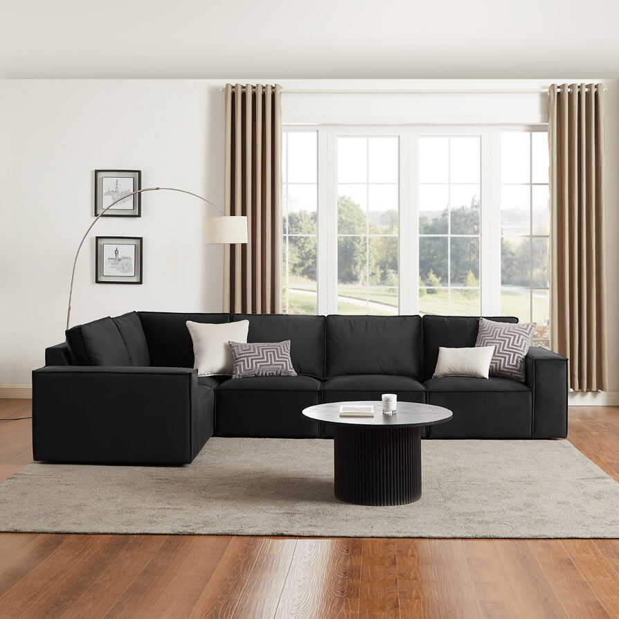 Brooklyn Large Left Hand Corner Sofa - Ink
