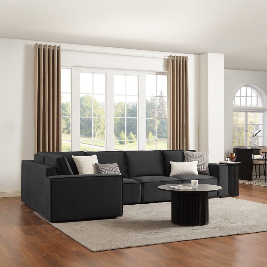 Brooklyn Large Left Hand Corner Sofa - Ink
