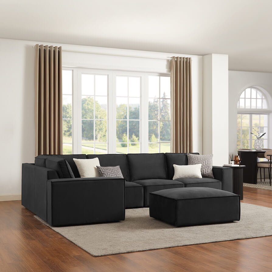 Brooklyn Large Left Hand Corner Sofa - Ink