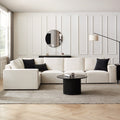 Brooklyn Large Left Hand L-Shape Sofa - Ivory