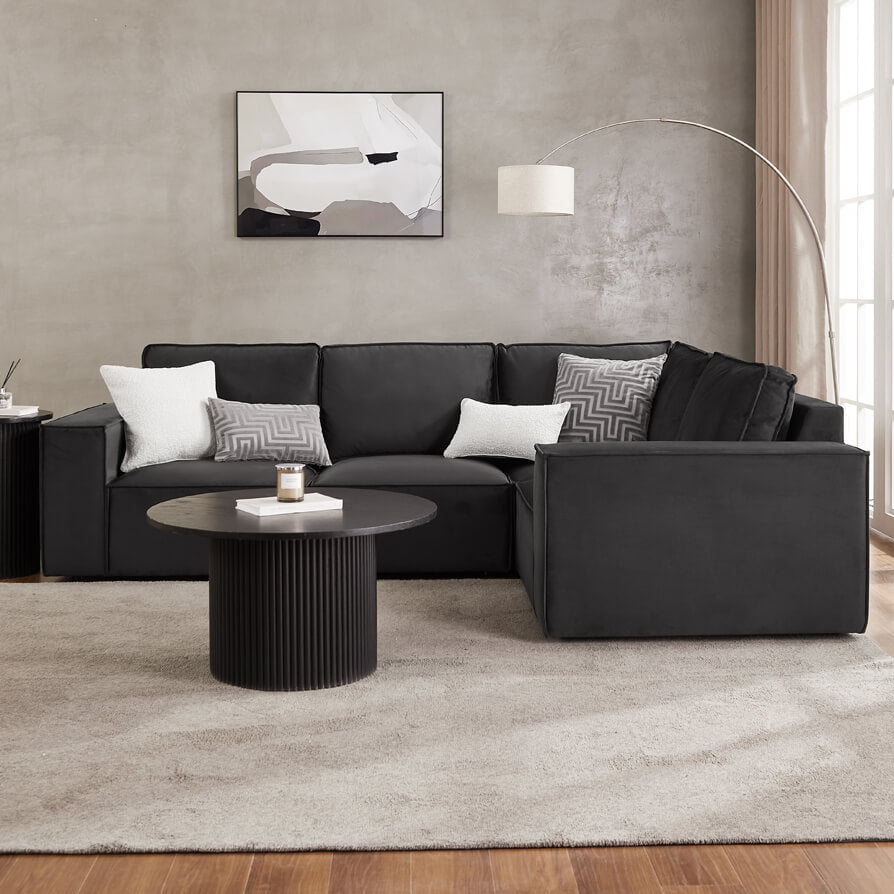 Brooklyn Large Right Hand Corner Sofa - Ink