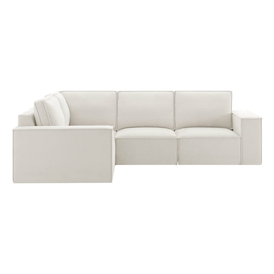 Brooklyn Small Left Hand L-Shape Sofa - Ivory