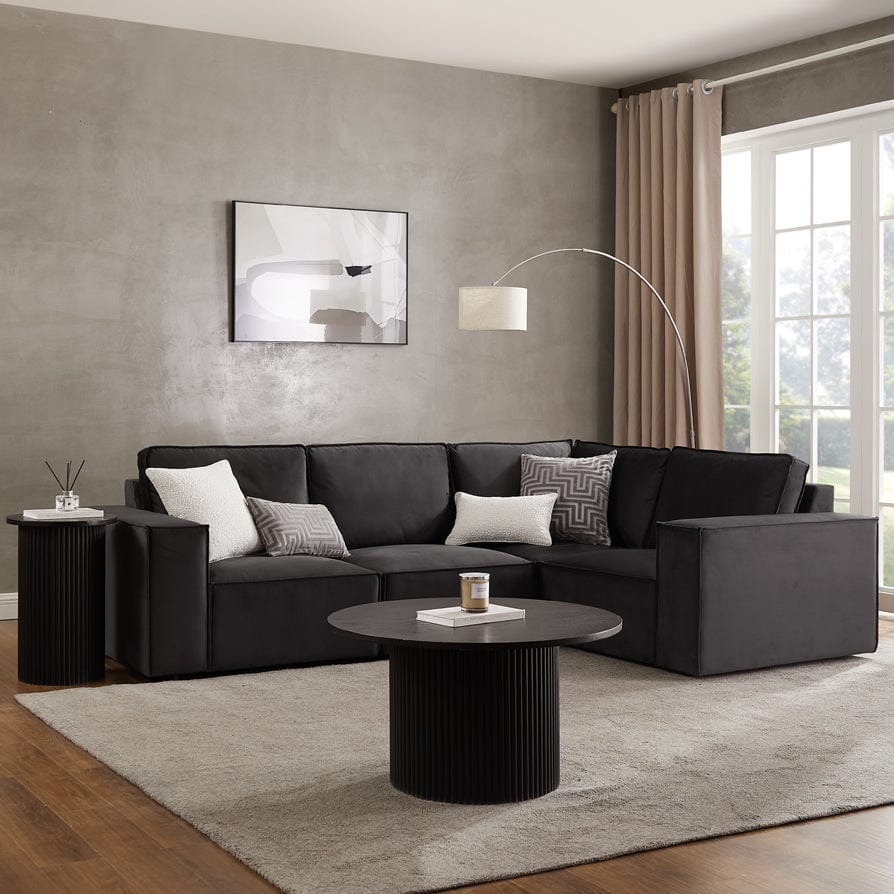 Brooklyn Small Right Hand L-Shape Sofa - Ink