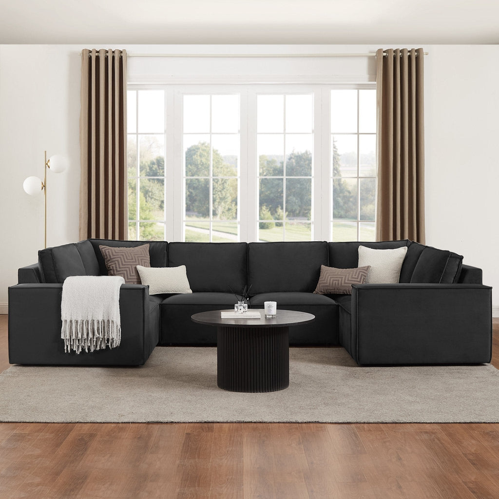 Brooklyn U-Shape Sofa - Ink