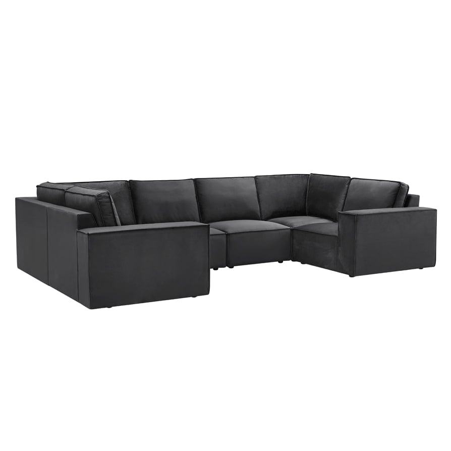 Brooklyn U-Shape Sofa - Ink