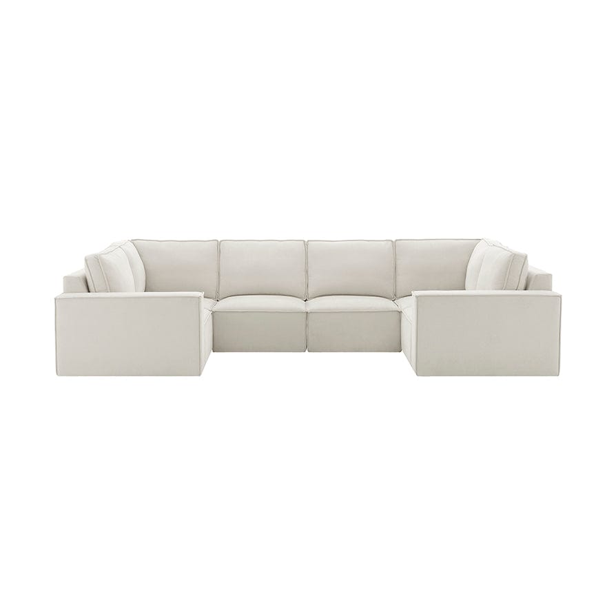 Brooklyn U-Shape Sofa - Ivory