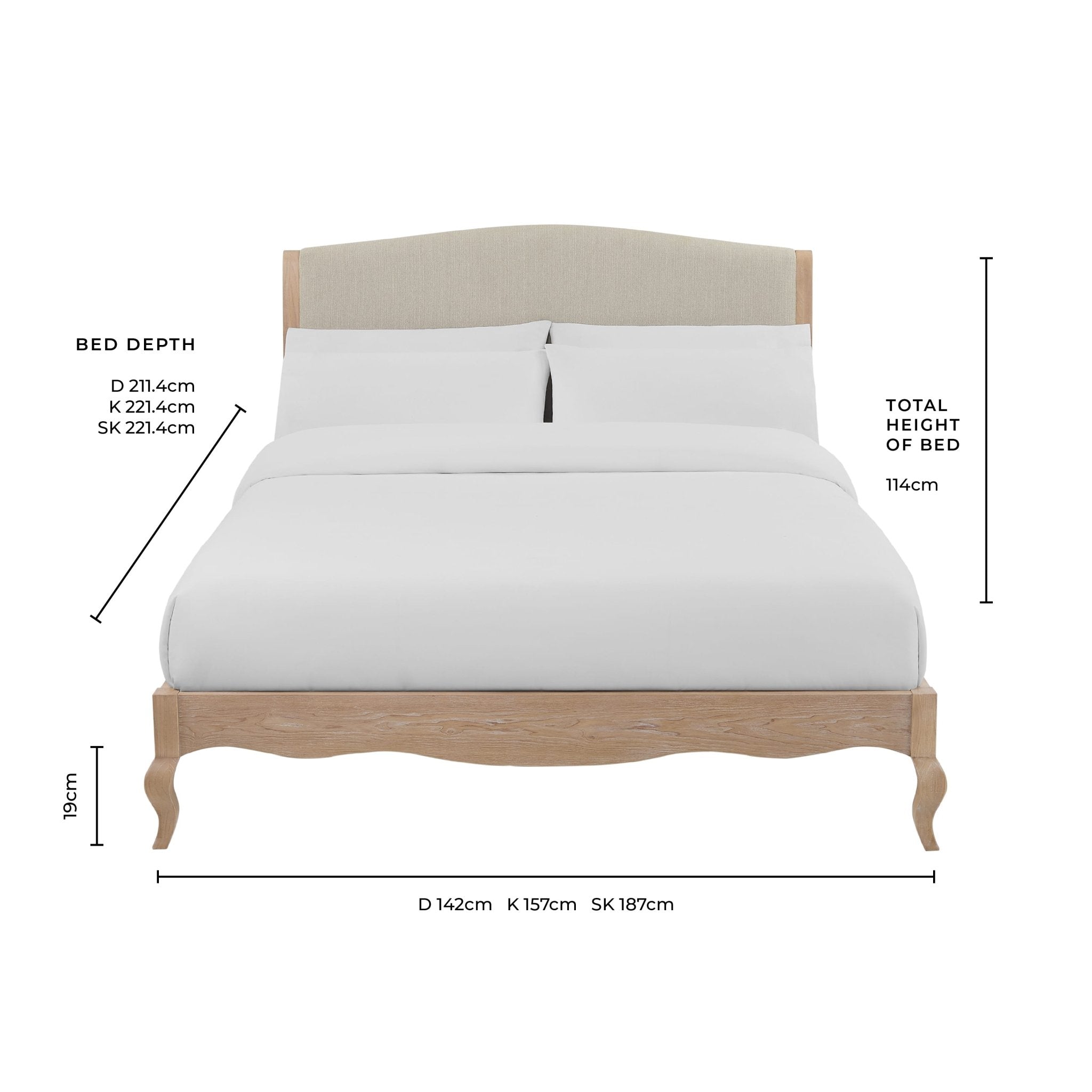 Chambery Bed Frame - Ink