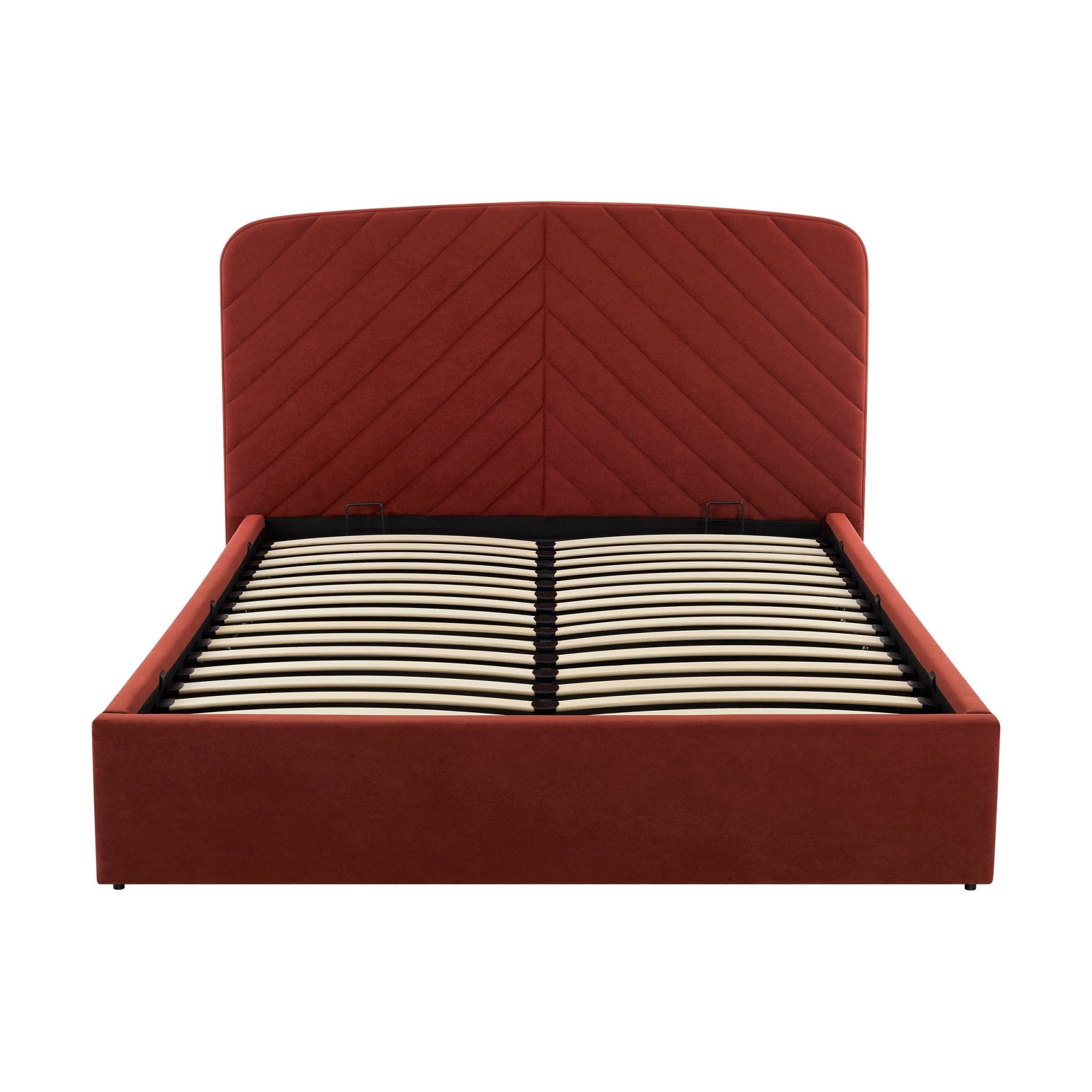 Charleston Ottoman Storage Bed -  Rust