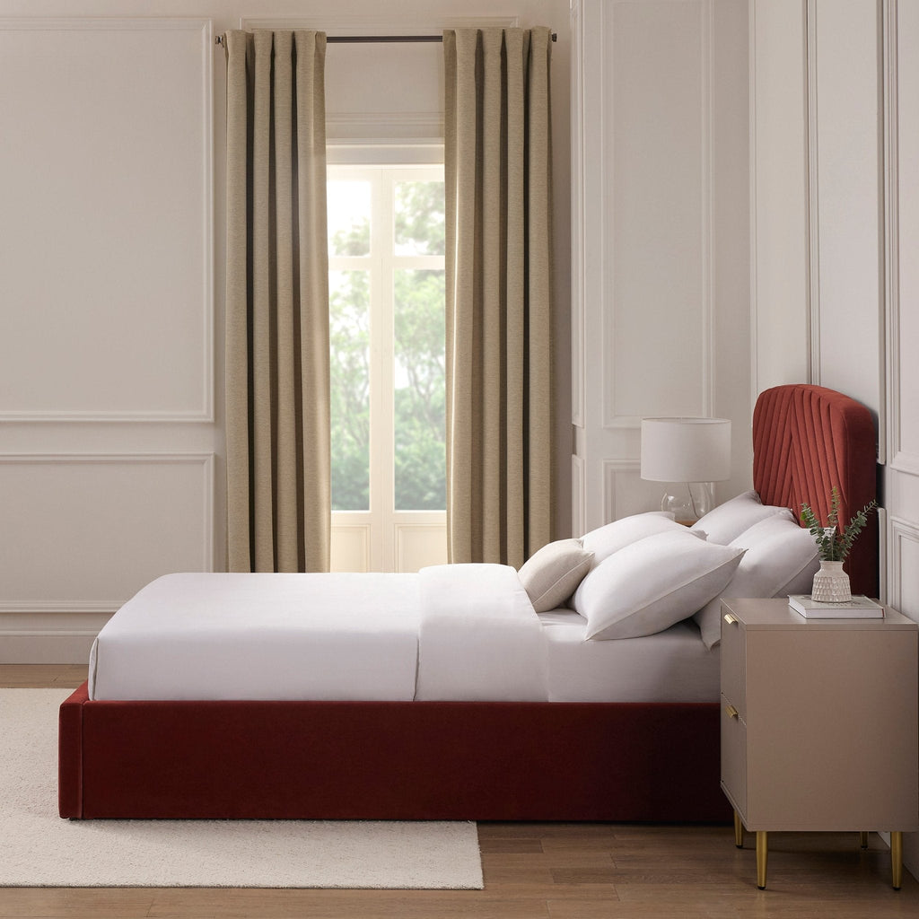 Charleston Ottoman Storage Bed -  Rust