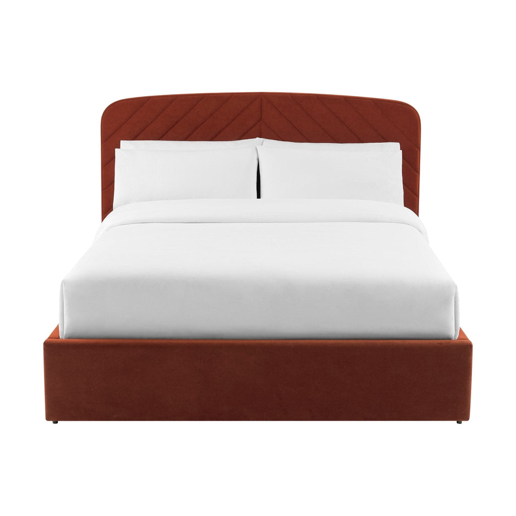 Charleston Ottoman Storage Bed -  Rust