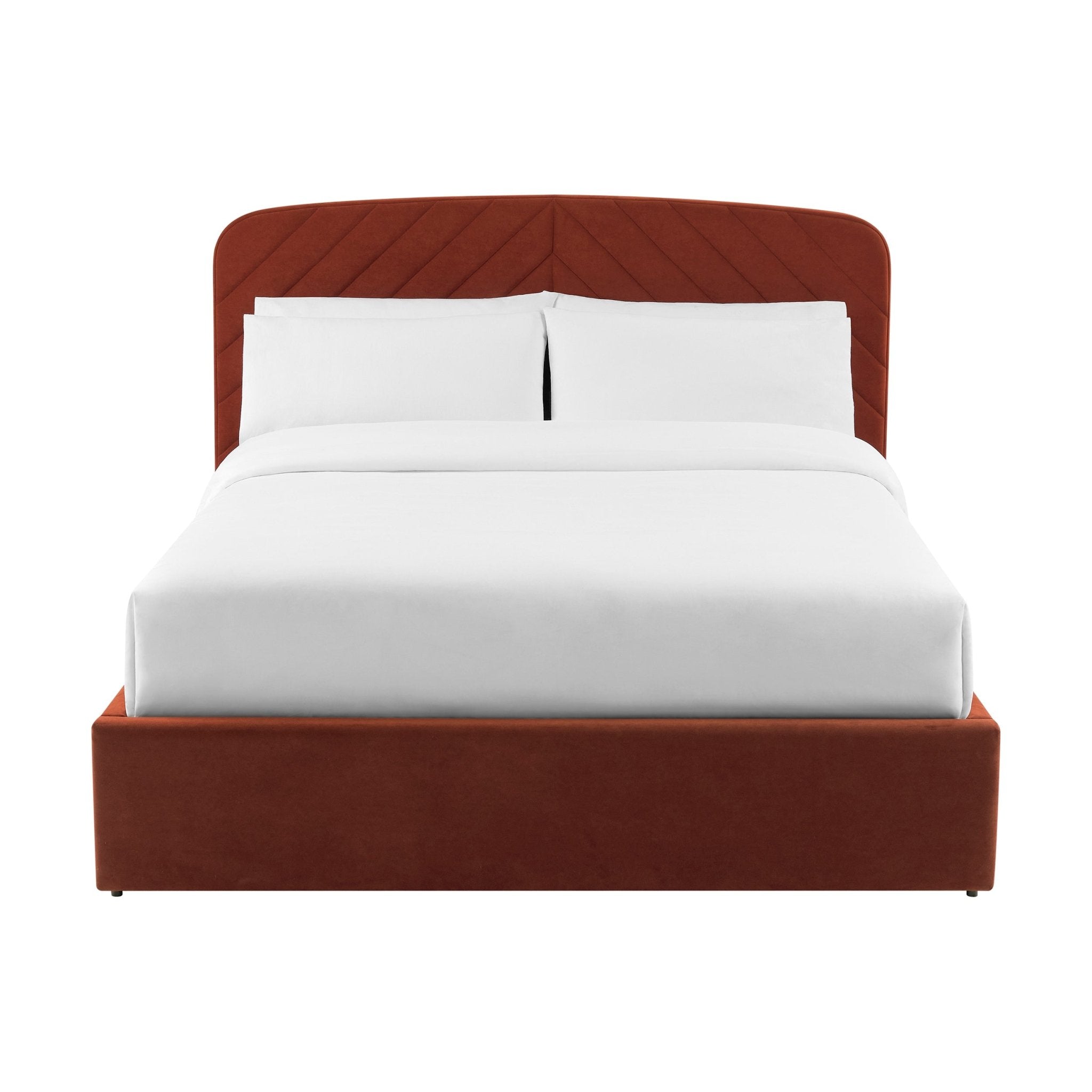 Charleston Ottoman Storage Bed -  Rust
