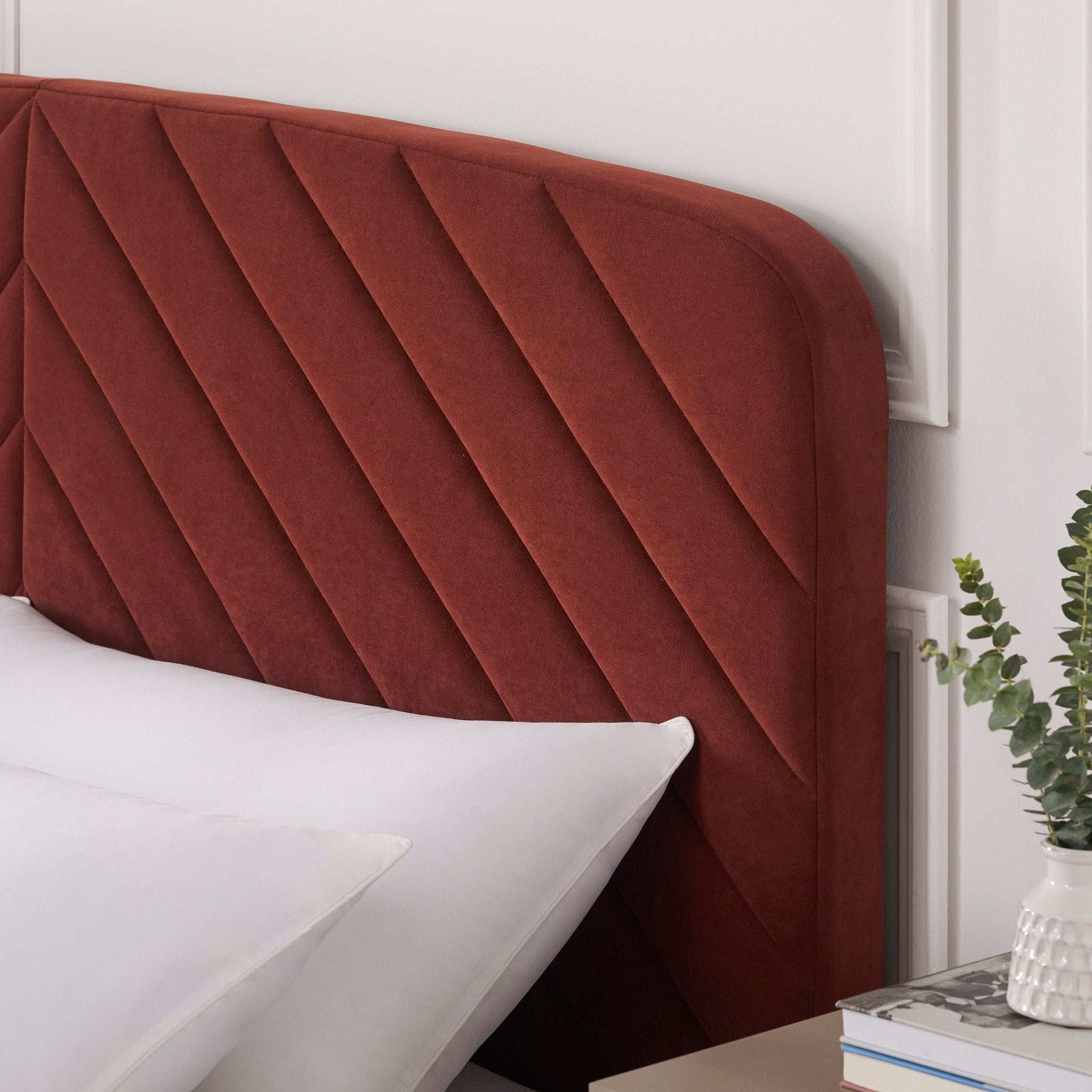 Charleston Ottoman Storage Bed -  Rust