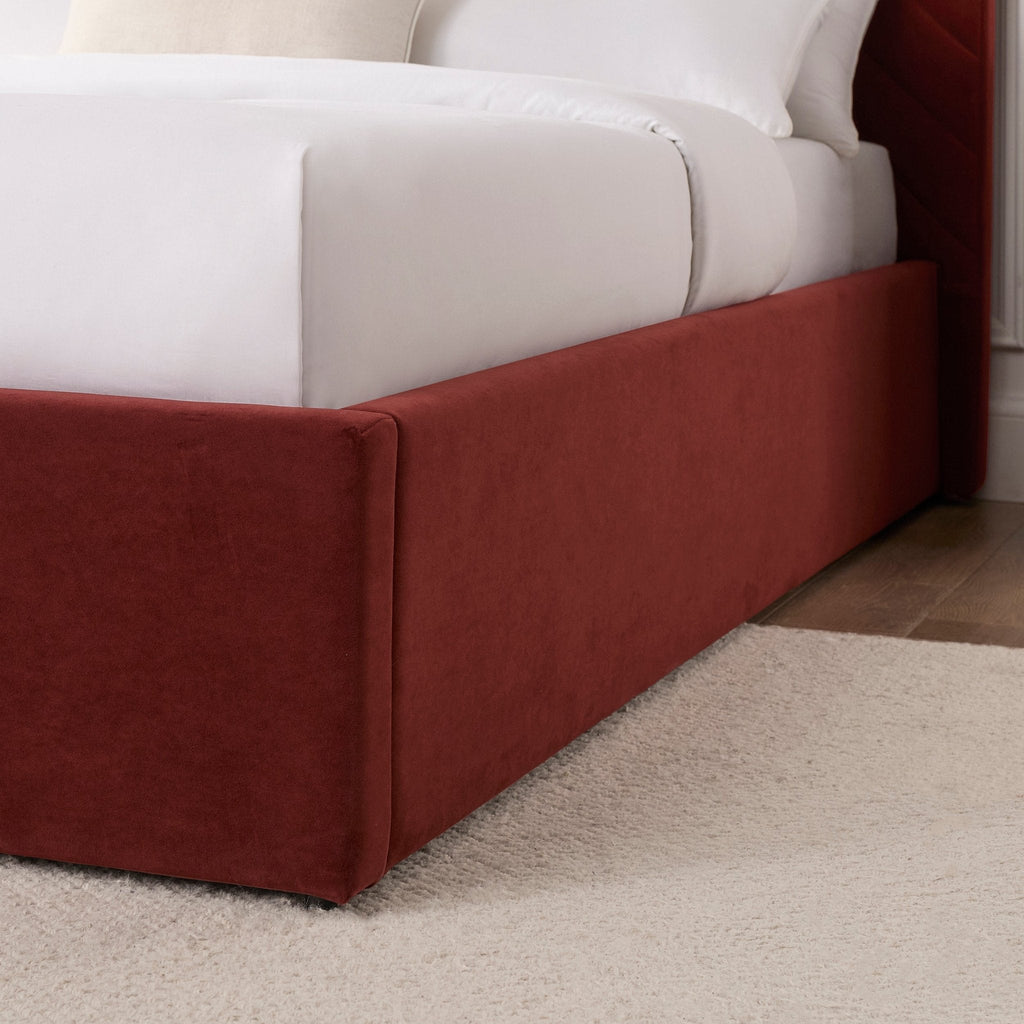 Charleston Ottoman Storage Bed -  Rust