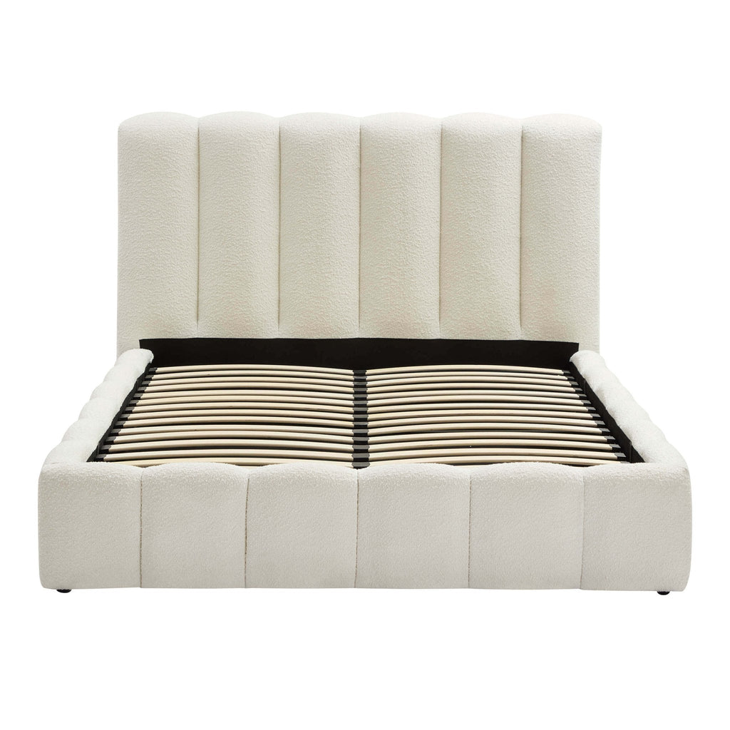 Cheshire Boucle Ottoman Storage Bed - Off White