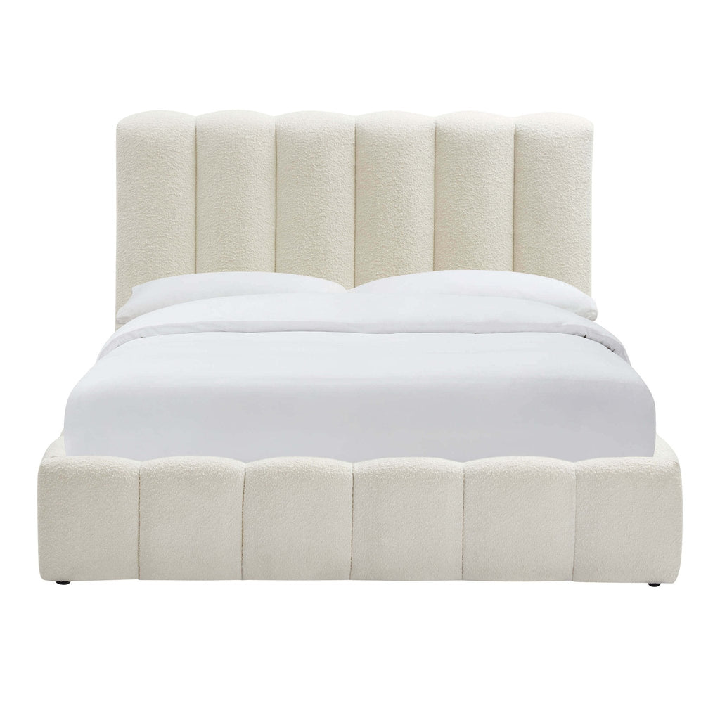 Cheshire Boucle Ottoman Storage Bed - Off White