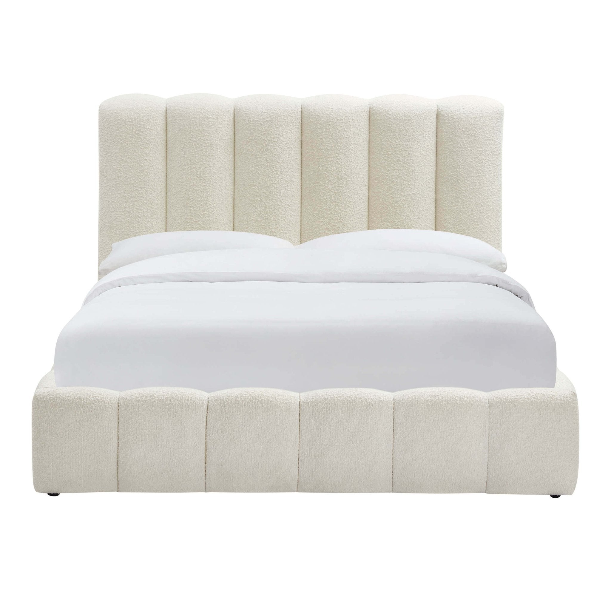 Cheshire Boucle Ottoman Storage Bed - Off White