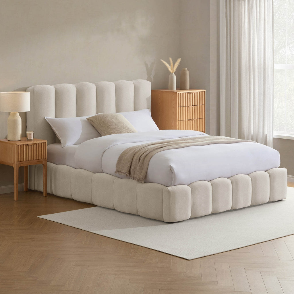 Cheshire Ottoman Storage Bed - Ivory