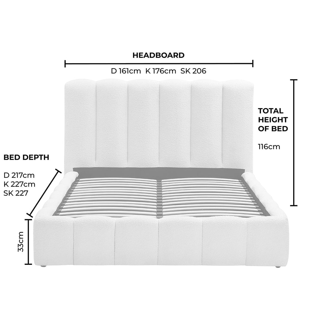 Cheshire Ottoman Storage Bed - Cappuccino