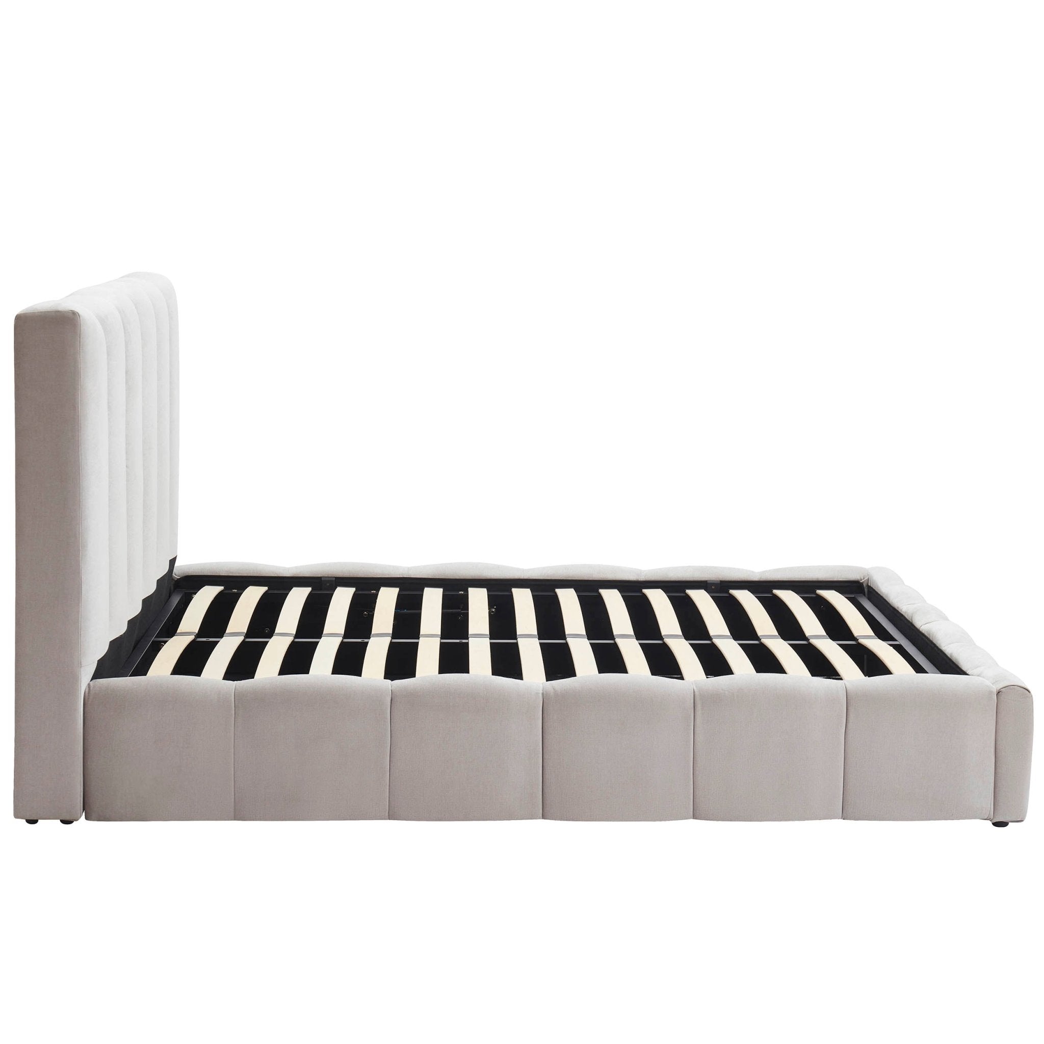 Cheshire Ottoman Storage Bed - Light Grey